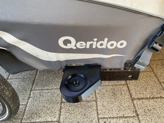 Buggyrad-Halter Professional für Qeridoo Kidgoo & Sportrex Anhänger - Rechts - 3D-Druck aus dem Westerwald