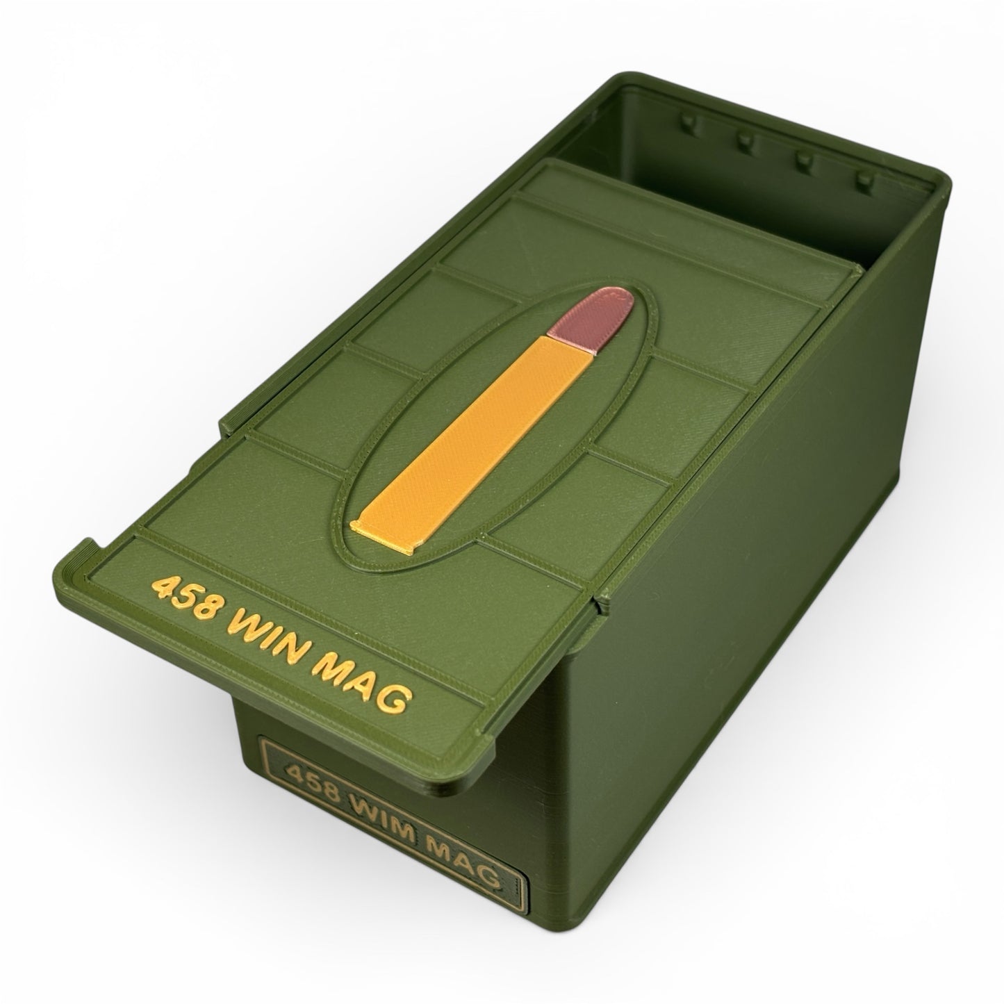 Coconut Innovations Munitionsbox / .458 WIN Mag / ‘Schiebedeckel’ / Patronenbox, Ammo Box - 3D-Druck aus dem Westerwald