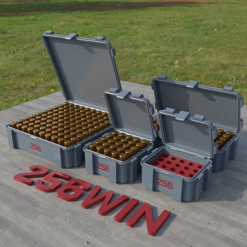 Filamelt Munitionsbox / .256 Win Mag / ‘Klappdeckel’ / Patronenbox, Ammo Box - 3D-Druck aus dem Westerwald