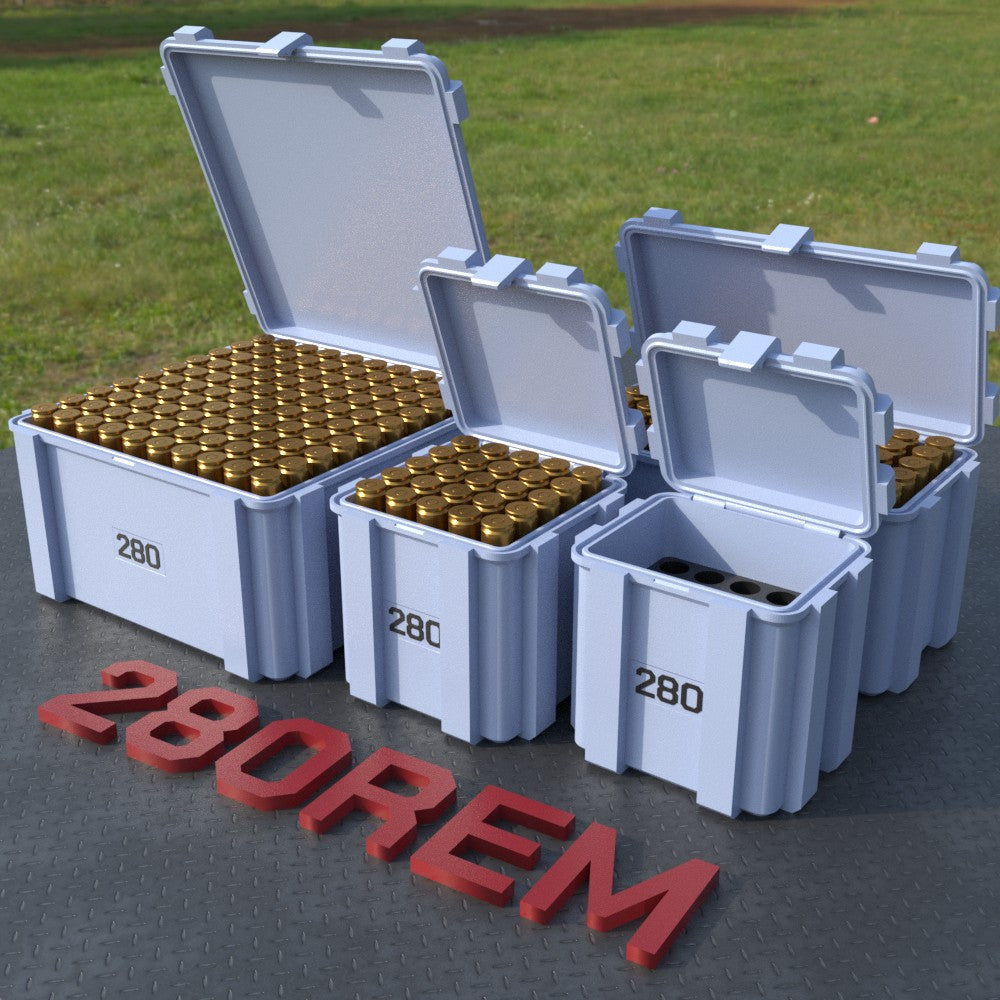 Filamelt Munitionsbox / .280 Remington / ‘Klappdeckel’ / Patronenbox, Ammo Box - 3D-Druck aus dem Westerwald