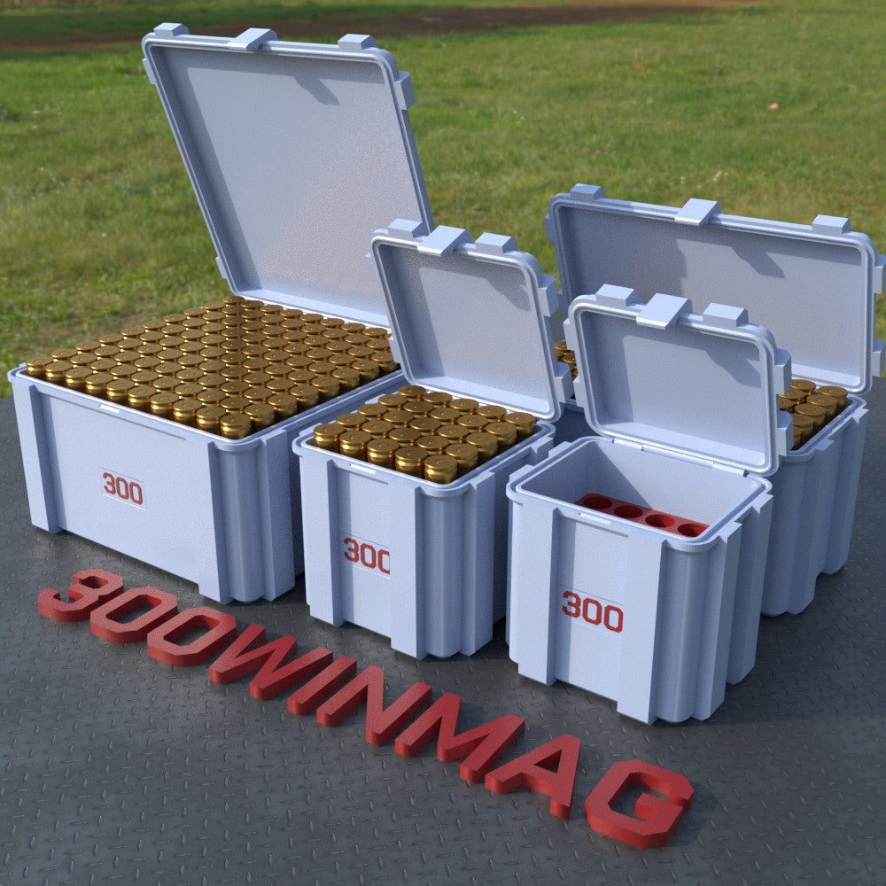 Filamelt Munitionsbox / .300 Win Mag / ‘Klappdeckel’ / Patronenbox, Ammo Box - 3D-Druck aus dem Westerwald