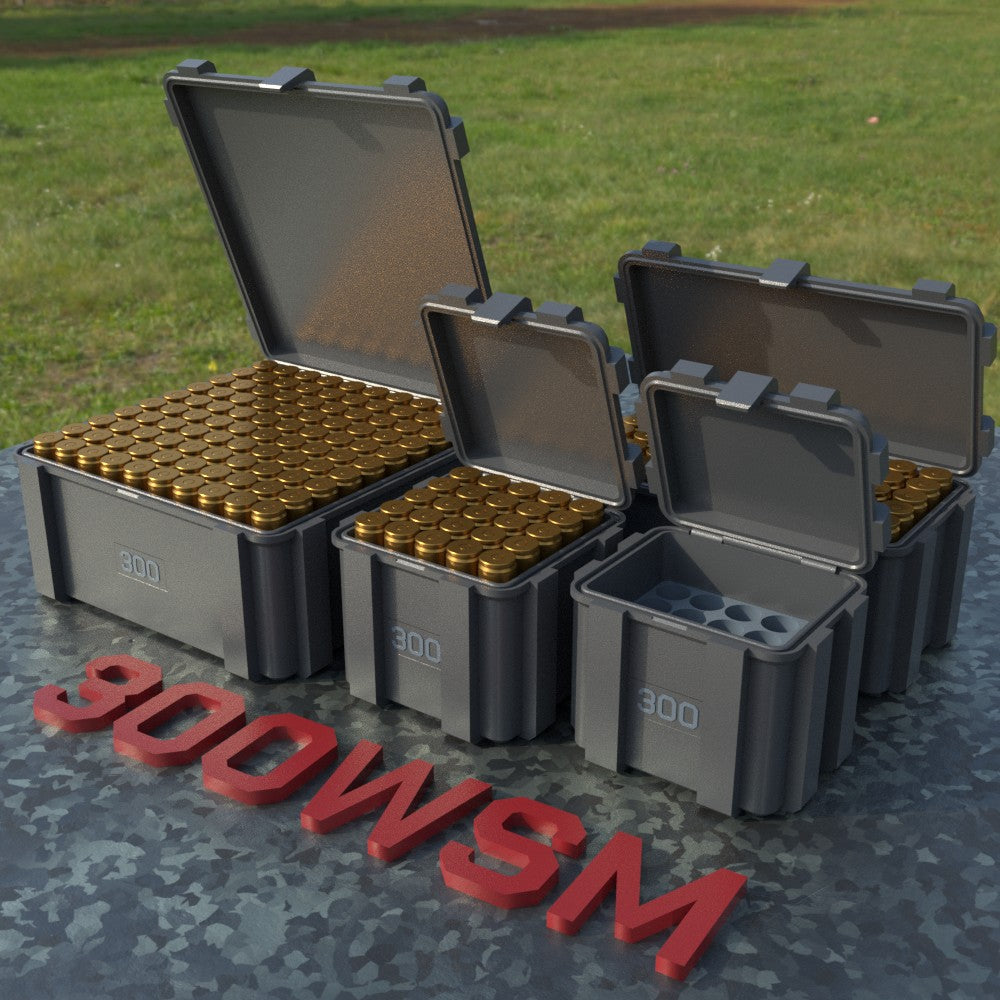 Filamelt Munitionsbox / .300 WSM / ‘Klappdeckel’ / Patronenbox, Ammo Box - 3D-Druck aus dem Westerwald