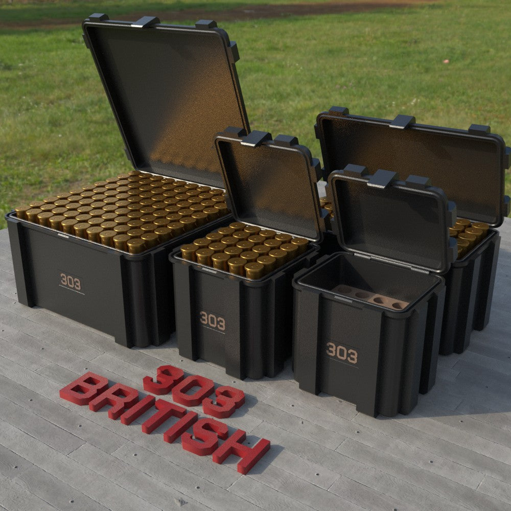 Filamelt Munitionsbox / .303 British / ‘Klappdeckel’ / Patronenbox, Ammo Box - 3D-Druck aus dem Westerwald