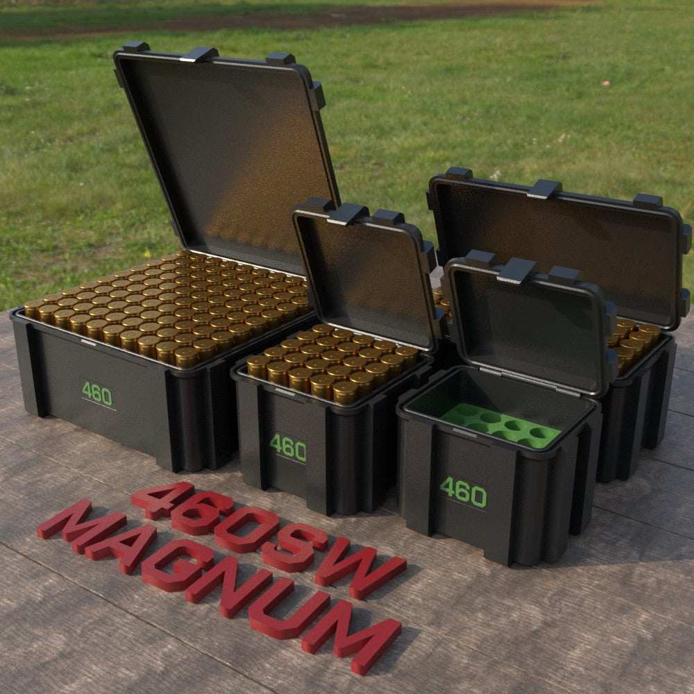 Filamelt Munitionsbox / .460 S&W Magnum / ‘Klappdeckel’ / Patronenbox, Ammo Box - 3D-Druck aus dem Westerwald