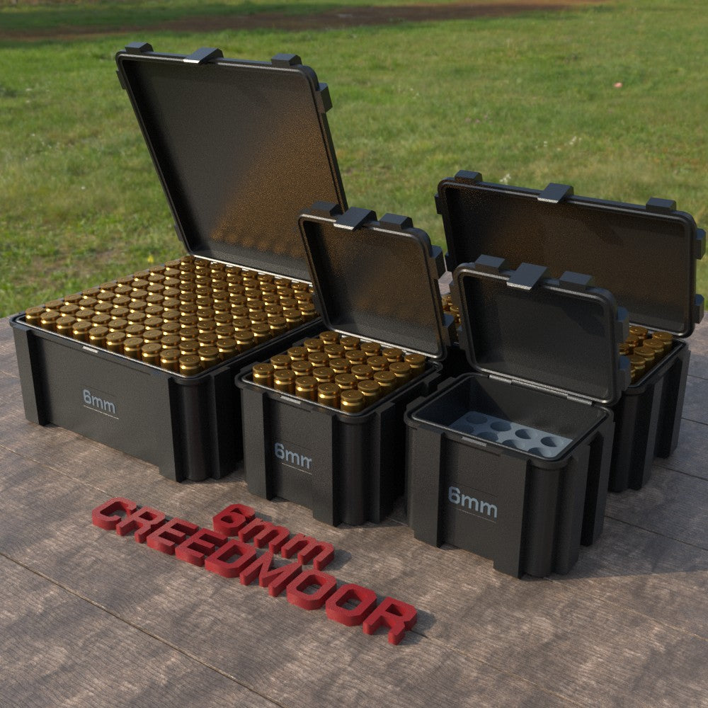 Filamelt Munitionsbox / 6mm Creedmoor / ‘Klappdeckel’ / Patronenbox, Ammo Box - 3D-Druck aus dem Westerwald