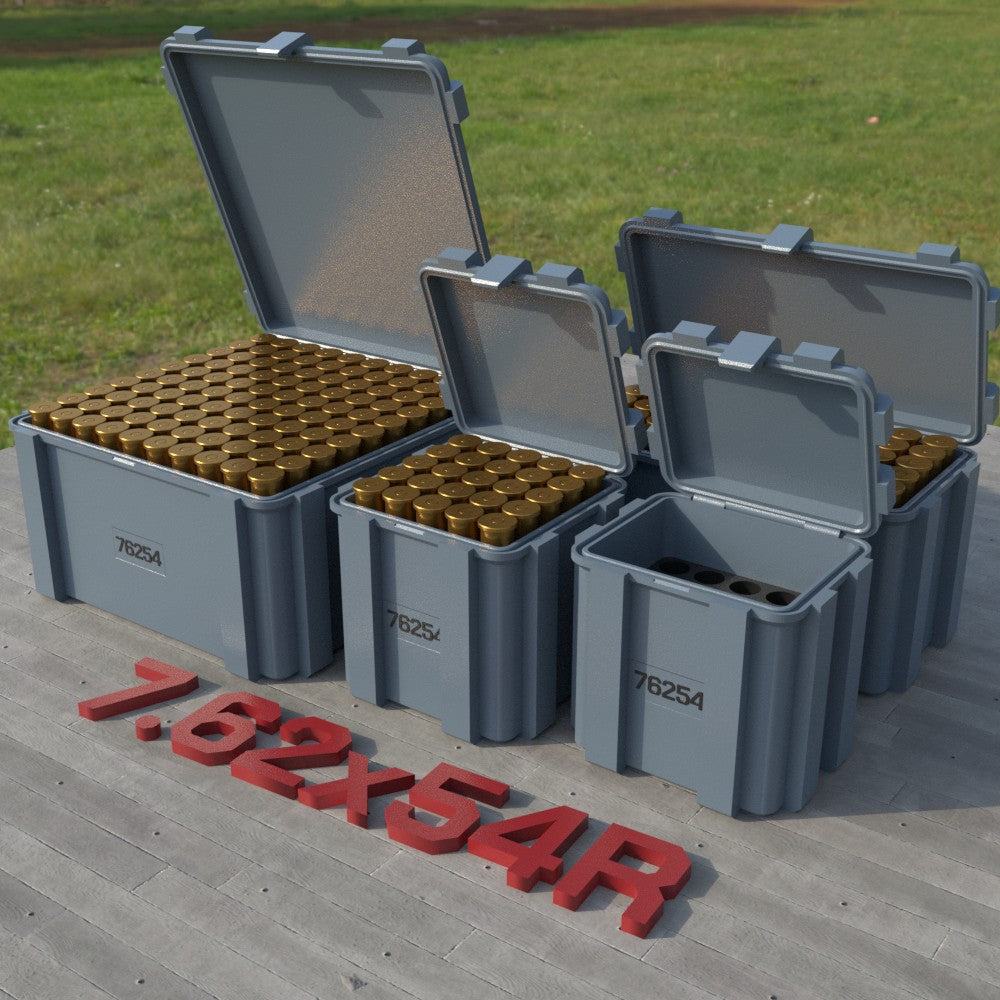 Filamelt Munitionsbox / 7.62x54R / ‘Klappdeckel’ / Patronenbox, Ammo Box - 3D-Druck aus dem Westerwald
