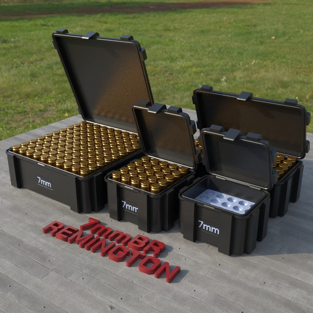 Filamelt Munitionsbox / 7mm BR Remington / ‘Klappdeckel’ / Patronenbox, Ammo Box - 3D-Druck aus dem Westerwald