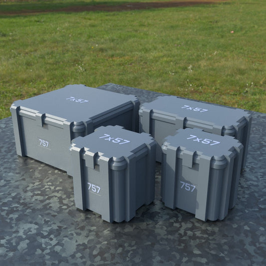 Filamelt Munitionsbox / 7x57 / ‘Klappdeckel’ / Patronenbox, Ammo Box - 3D-Druck aus dem Westerwald