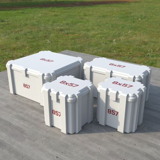 Filamelt Munitionsbox / 8x57 / ‘Klappdeckel’ / Patronenbox, Ammo Box - 3D-Druck aus dem Westerwald
