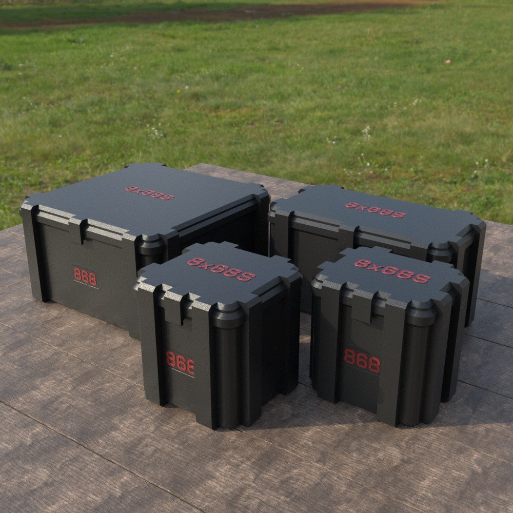 Filamelt Munitionsbox / 8x68mm S / ‘Klappdeckel’ / Patronenbox, Ammo Box - 3D-Druck aus dem Westerwald