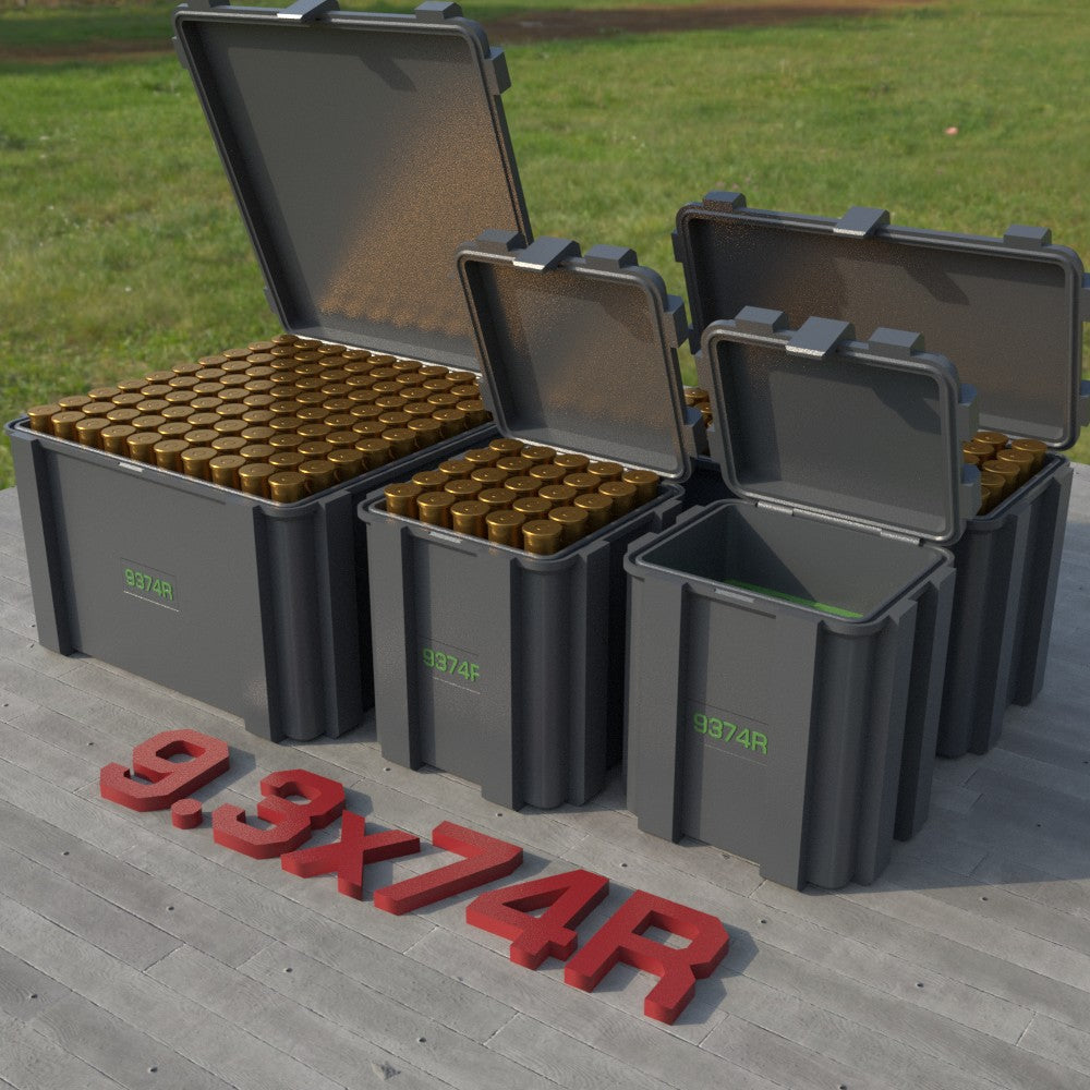 Filamelt Munitionsbox / 9.3x74R / ‘Klappdeckel’ / Patronenbox, Ammo Box - 3D-Druck aus dem Westerwald