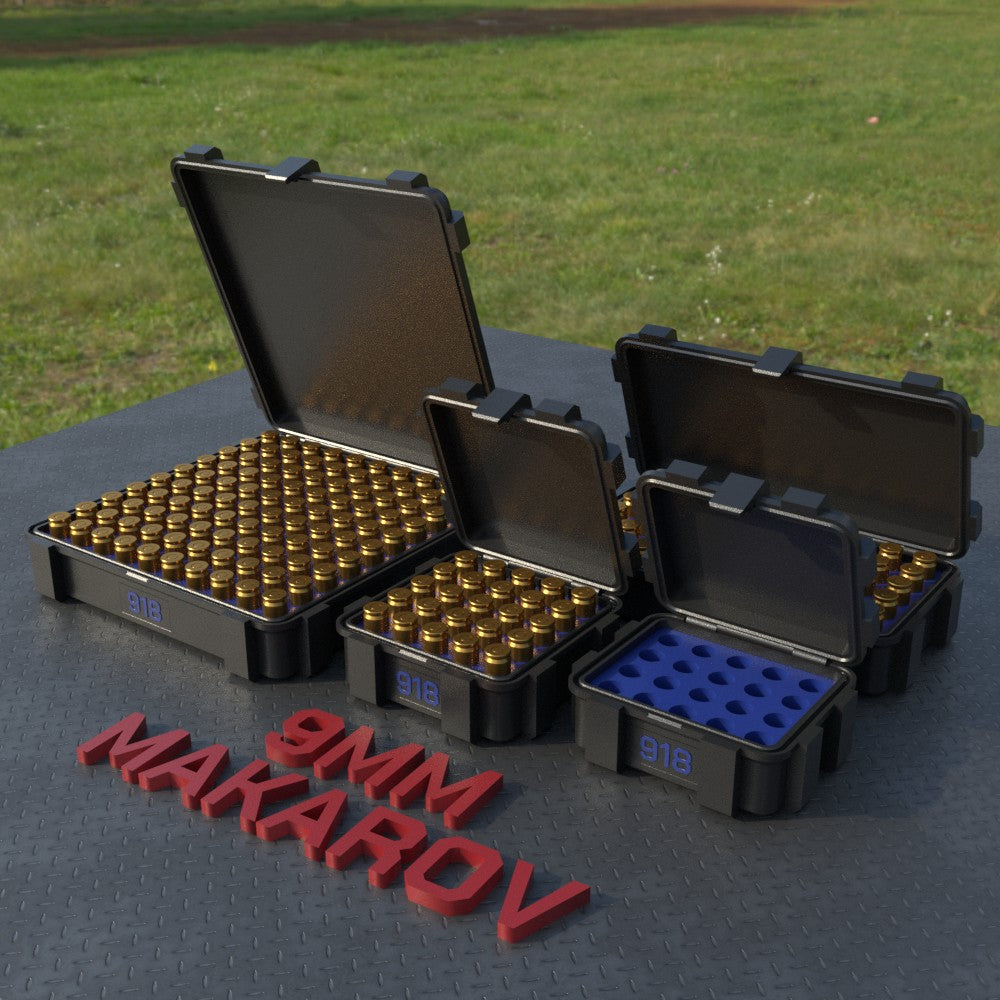 Filamelt Munitionsbox / 9mm Mak (9x18) / ‘Klappdeckel’ / Patronenbox, Ammo Box - 3D-Druck aus dem Westerwald