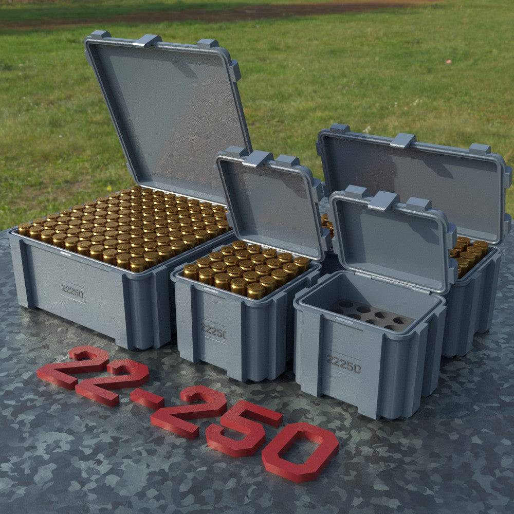 Filamelt Munitionsbox / .22-250 Remington / ‘Klappdeckel’ / Patronenbox, Ammo Box - 3D-Druck aus dem Westerwald