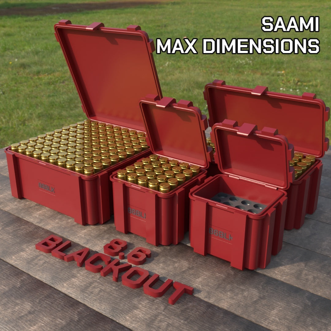 Filamelt Munitionsbox / 8.6 Blackout / ‘Klappdeckel’ / Patronenbox, Ammo Box