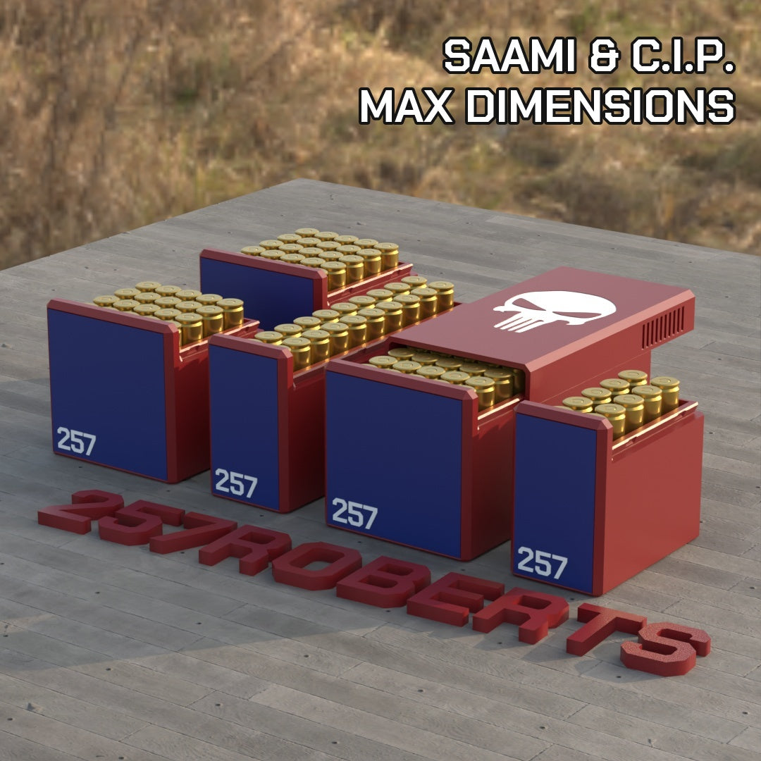 Filamelt Munitionsbox / .257 Roberts / ‘Schiebedeckel’ / Patronenbox, Ammo Box