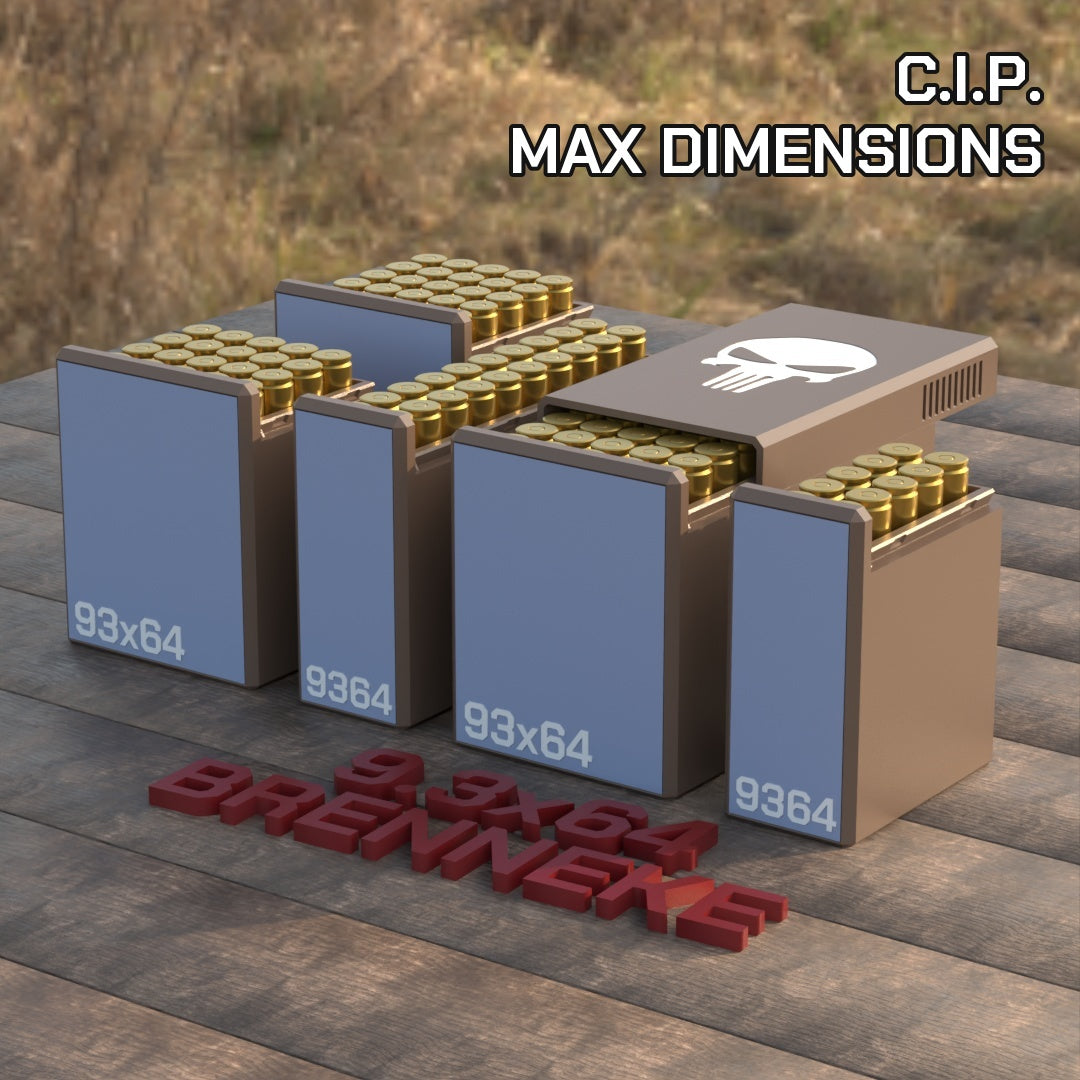 Filamelt Munitionsbox / 9.3x64 Brenneke / ‘Schiebedeckel’ / Patronenbox, Ammo Box