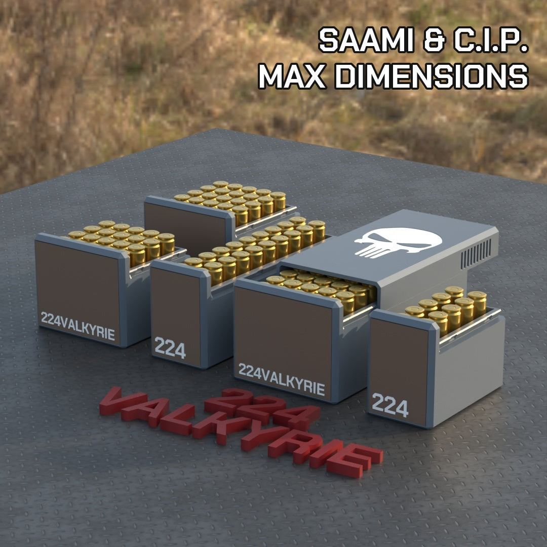 Filamelt Munitionsbox / .224 Valkyrie / ‘Schiebedeckel’ / Patronenbox, Ammo Box