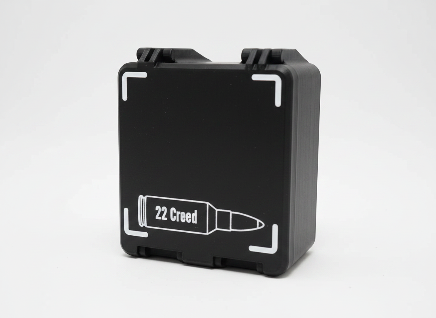 Filamelt Munitionsbox / 22 Creedmoor / 'Klappdeckel' / Patronenbox, Ammo Box - 3D-Druck aus dem Westerwald