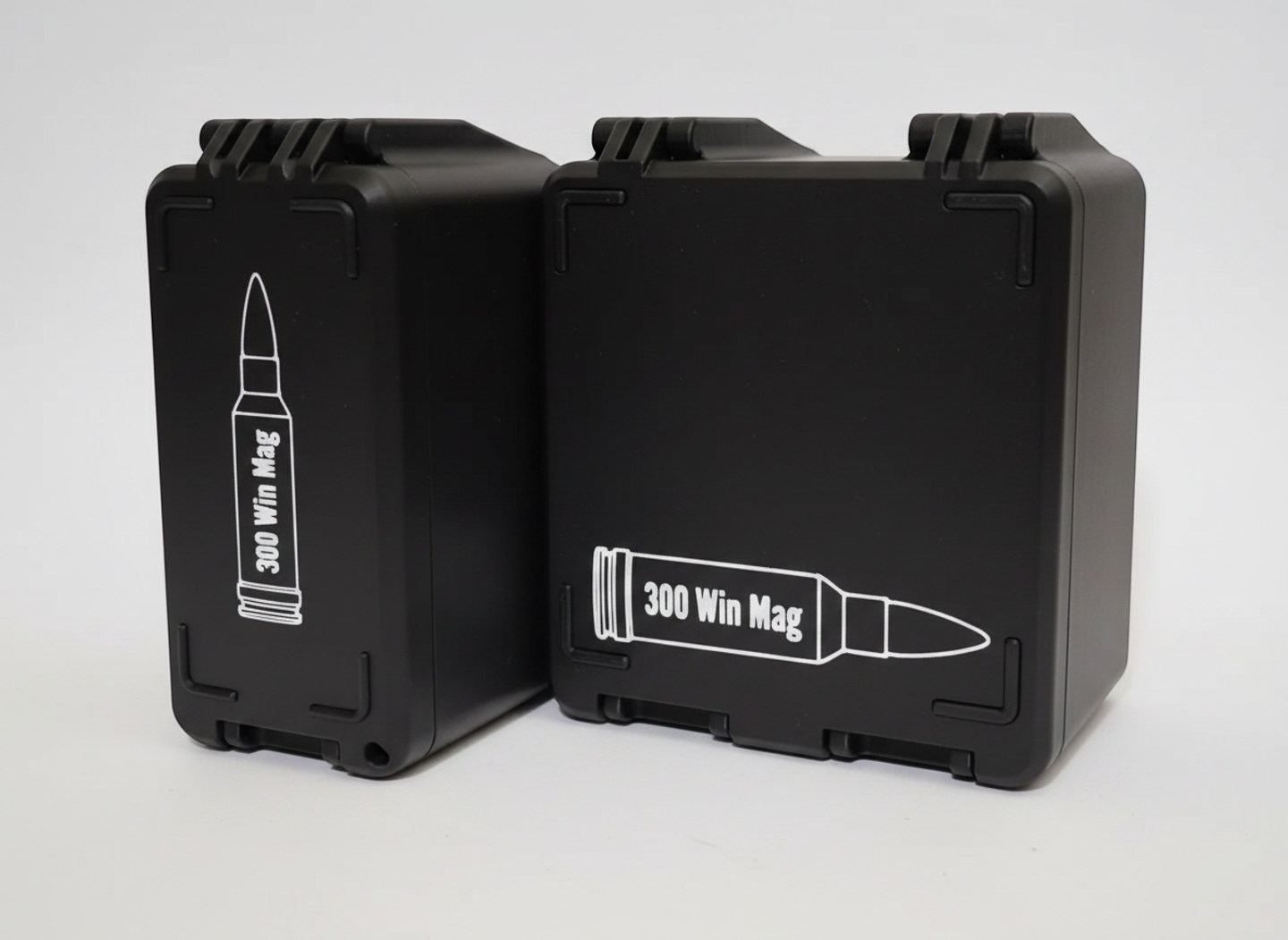 Filamelt Munitionsbox / 300 Winchester Magnum / 'Klappdeckel' / Patronenbox, Ammo Box - 3D-Druck aus dem Westerwald