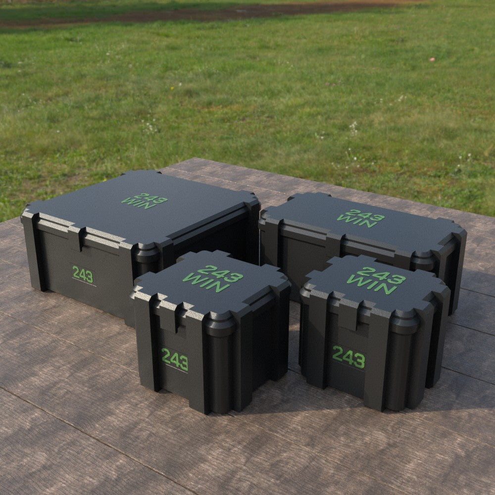 Filamelt Munitionsbox / .243 Win / ‘Klappdeckel’  / Patronenbox, Ammo Box - 3D-Druck aus dem Westerwald