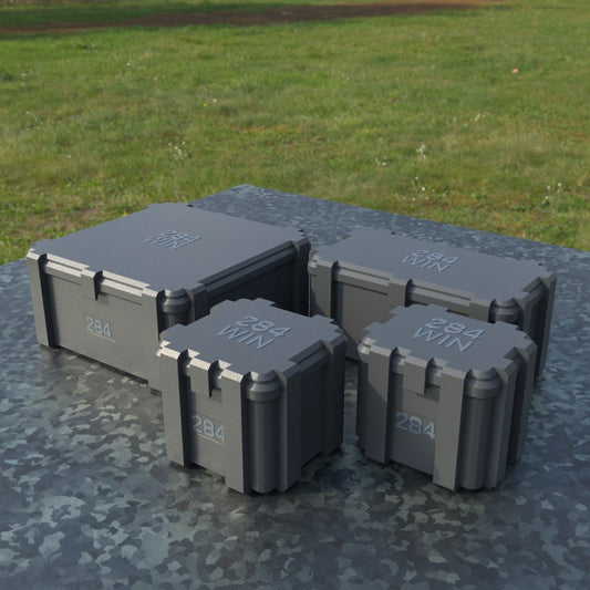Filamelt Munitionsbox / .284 WIN / ‘Klappdeckel’  / Patronenbox, Ammo Box - 3D-Druck aus dem Westerwald