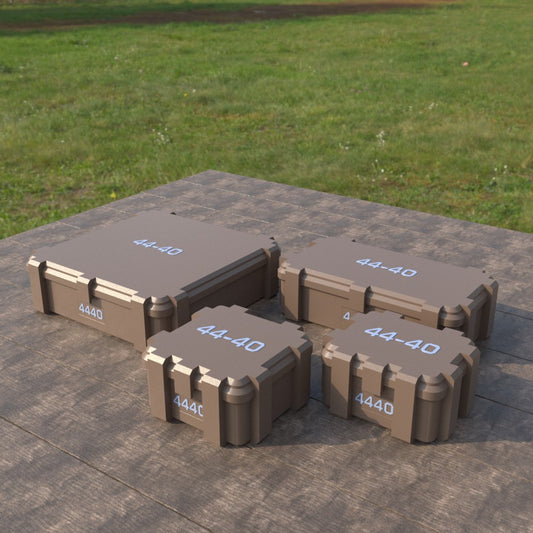 Filamelt Munitionsbox / .44-40 Winchester / ‘Klappdeckel’  / Patronenbox, Ammo Box - 3D-Druck aus dem Westerwald