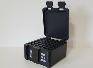 Filamelt Munitionsbox / 410 GA / 'Klapp- / Rastdeckel' / Patronenbox, Ammo Box