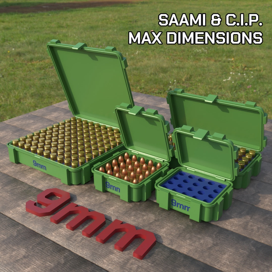 Filamelt Munitionsbox / 9x19mm Para / Luger / ‘Klappdeckel’  / Patronenbox, Ammo Box
