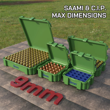 Filamelt Munitionsbox / 9x19mm Para / Luger / ‘Klappdeckel’  / Patronenbox, Ammo Box