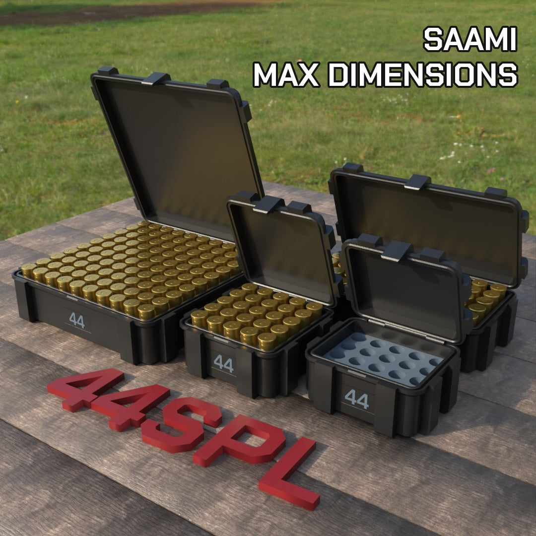 
Filamelt Munitionsbox / .44 Special / ‘Klappdeckel’  / Patronenbox, Ammo Box