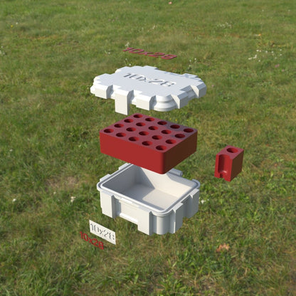 Filamelt Munitionsbox / 10x28 / ‘Klappdeckel’  / Patronenbox, Ammo Box
