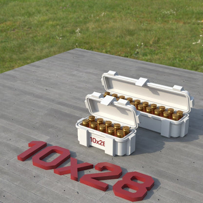 Filamelt Munitionsbox / 10x28 / ‘Klappdeckel’  / Patronenbox, Ammo Box