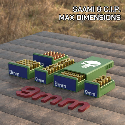 Filamelt Munitionsbox / 9x19mm Para / Luger / ‘Schiebedeckel’  / Patronenbox, Ammo Box