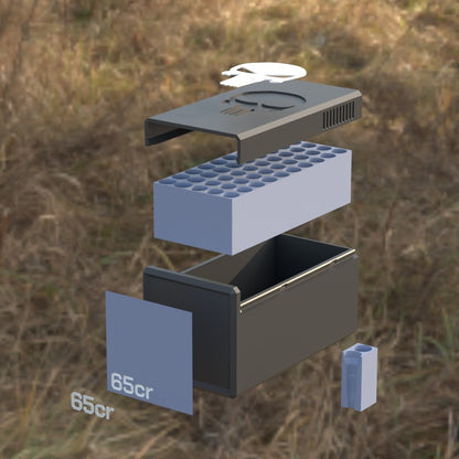Filamelt Munitionsbox / 6.5 Creedmoor / ‘Schiebedeckel’  / Patronenbox, Ammo Box