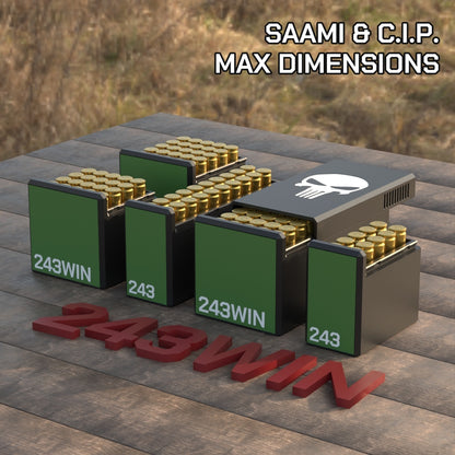 Filamelt Munitionsbox / .243 Win / ‘Schiebedeckel’  / Patronenbox, Ammo Box