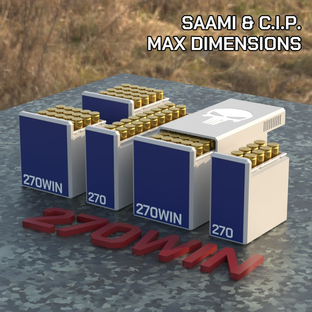 Filamelt Munitionsbox / .270 Winchester / ‘Schiebedeckel’  / Patronenbox, Ammo Box
