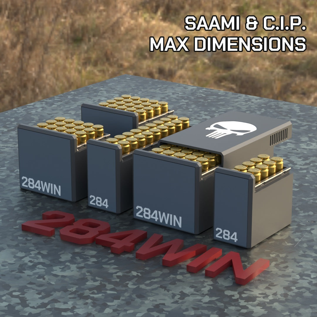 
Filamelt Munitionsbox / .284 WIN / ‘Schiebedeckel’  / Patronenbox, Ammo Box