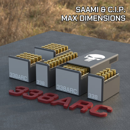 Filamelt Munitionsbox / .338 ARC / ‘Schiebedeckel’  / Patronenbox, Ammo Box