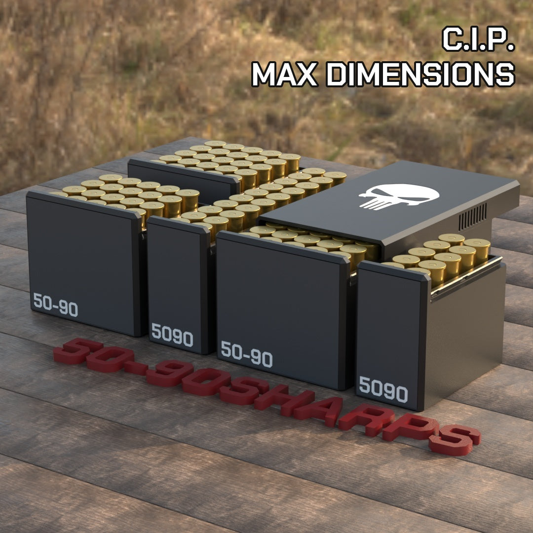 
Filamelt Munitionsbox / .50-90 Sharps / ‘Schiebedeckel’  / Patronenbox, Ammo Box