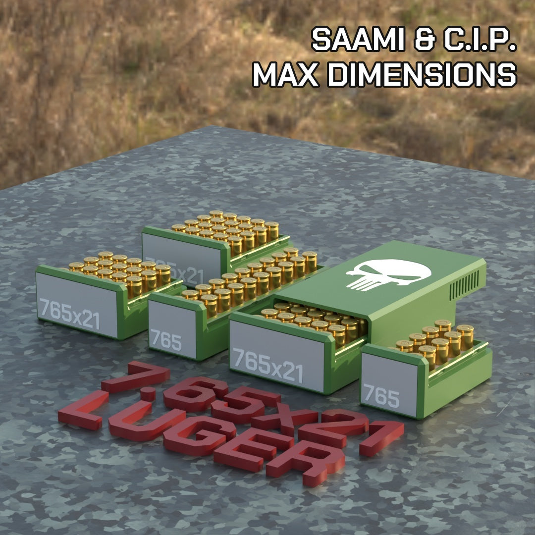 Filamelt Munitionsbox / 7.65x21mm / ‘Schiebedeckel’  / Patronenbox, Ammo Box