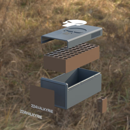 Filamelt Munitionsbox / .224 Valkyrie / ‘Schiebedeckel’  / Patronenbox, Ammo Box